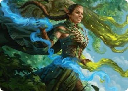 Image of Nissa, Worldsoul Speaker Art Card (AADFT-031) - Art Series: Aetherdrift