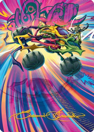 Image of Thunderous Velocipede Art Card (Gold-Stamped Signature) (AADFT-043) - Art Series: Aetherdrift