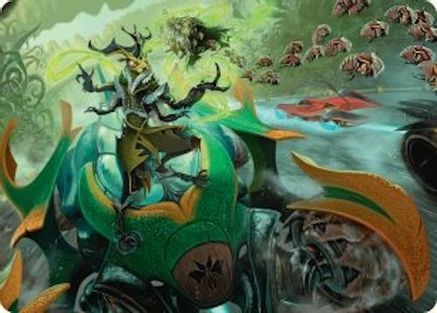 Image of Aatchik, Emerald Radian Art Card (15/54) (AADFT-015) - Art Series: Aetherdrift