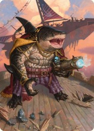 Image of Captain Howler, Sea Scourge Art Card (4/54) (AADFT-004) - Art Series: Aetherdrift