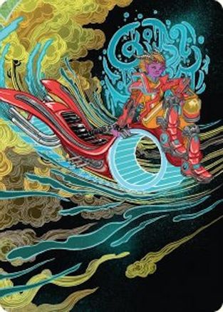 Image of Cloudspire Skycycle Art Card (AADFT-044) - Art Series: Aetherdrift