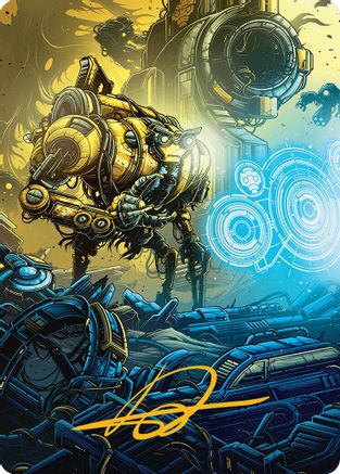 Image of Mendicant Core, Guidelight Art Card (1/54) (Gold-Stamped Signature) (AADFT-001) - Art Series: Aetherdrift