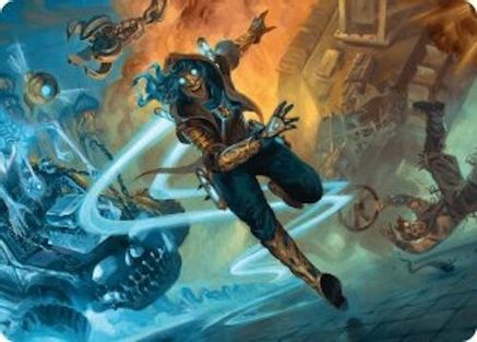 Image of Sita Varma, Masked Racer Art Card (AADFT-026) - Art Series: Aetherdrift