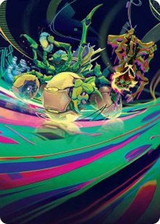 Image of Thundering Broodwagon Art Card (AADFT-048) - Art Series: Aetherdrift