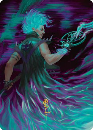 Image of Winter, Cursed Rider Art Card (Gold-Stamped Signature) (AADFT-007) - Art Series: Aetherdrift