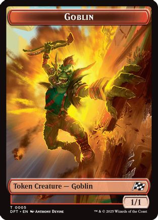 Image of Goblin // Thopter (0010) Double-Sided Token (DFT-5 // 10) - Aetherdrift