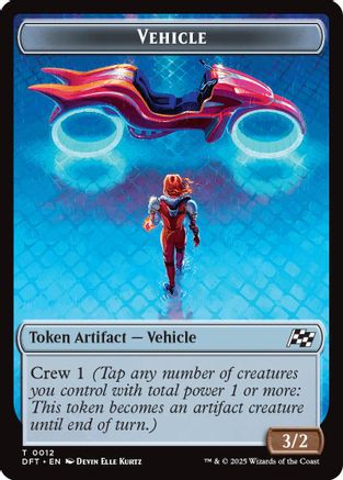 Image of Vehicle // Pilot Double-Sided Token (DFT-12 // 1) - Aetherdrift