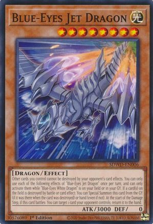 Image of Blue-Eyes Jet Dragon (SDWD-EN006) - Structure Deck: Blue-Eyes White Destiny 1st Edition