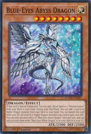 Image of Blue-Eyes Abyss Dragon (SDWD-EN007) - Structure Deck: Blue-Eyes White Destiny Unlimited