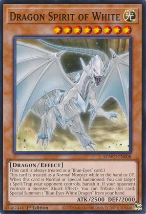 Image of Dragon Spirit of White (SDWD-EN008) - Structure Deck: Blue-Eyes White Destiny Unlimited