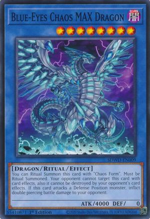 Image of Blue-Eyes Chaos MAX Dragon (SDWD-EN009) - Structure Deck: Blue-Eyes White Destiny 1st Edition