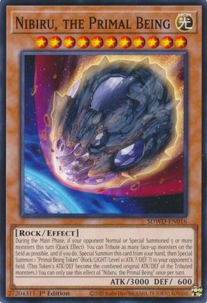 Image of Nibiru, the Primal Being (SDWD-EN016) - Structure Deck: Blue-Eyes White Destiny 1st Edition