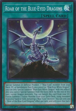 Image of Roar of the Blue-Eyed Dragons (SDWD-EN019) - Structure Deck: Blue-Eyes White Destiny Unlimited