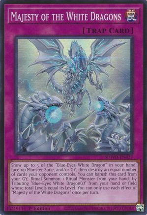Image of Majesty of the White Dragons (SDWD-EN027) - Structure Deck: Blue-Eyes White Destiny 1st Edition