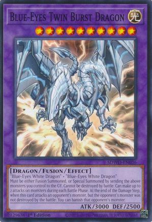 Image of Blue-Eyes Twin Burst Dragon (SDWD-EN036) - Structure Deck: Blue-Eyes White Destiny Unlimited
