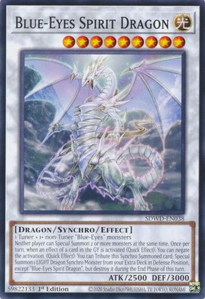 Image of Blue-Eyes Spirit Dragon (SDWD-EN038) - Structure Deck: Blue-Eyes White Destiny Unlimited