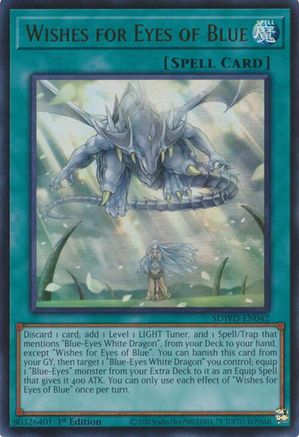 Image of Wishes for Eyes of Blue (SDWD-EN042) - Structure Deck: Blue-Eyes White Destiny 1st Edition
