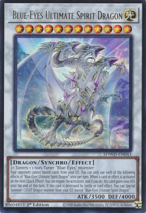 Image of Blue-Eyes Ultimate Spirit Dragon (SDWD-EN043) - Structure Deck: Blue-Eyes White Destiny 1st Edition