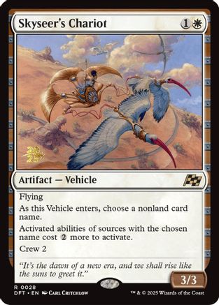 Image of Skyseer's Chariot (PRE-028) - Prerelease Cards Foil