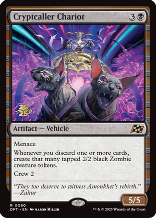 Image of Cryptcaller Chariot (PRE-080) - Prerelease Cards Foil