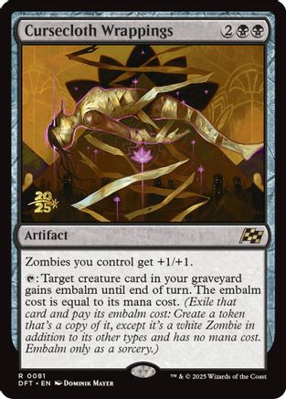 Image of Cursecloth Wrappings (PRE-081) - Prerelease Cards Foil