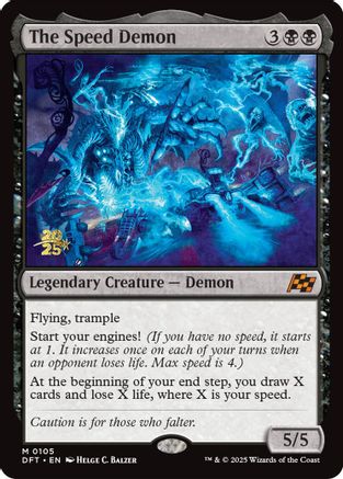 Image of The Speed Demon (PRE-105) - Prerelease Cards Foil
