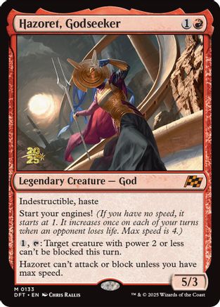 Image of Hazoret, Godseeker (PRE-133) - Prerelease Cards Foil