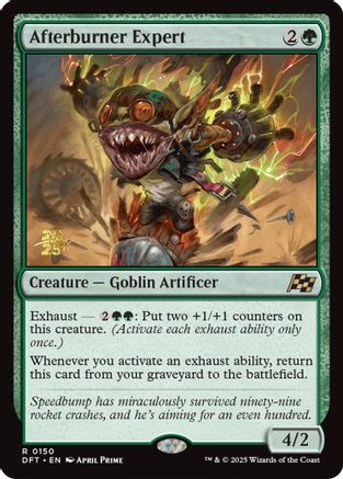 Image of Afterburner Expert (PRE-150) - Prerelease Cards Foil
