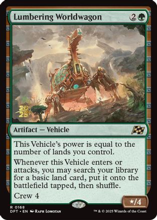 Image of Lumbering Worldwagon (PRE-168) - Prerelease Cards Foil
