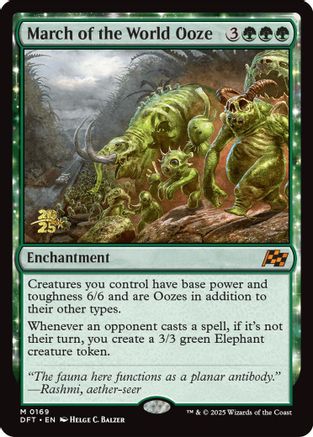 Image of March of the World Ooze (PRE-169) - Prerelease Cards Foil