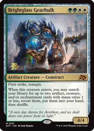 Image of Brightglass Gearhulk (PRE-191) - Prerelease Cards Foil