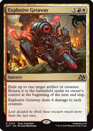 Image of Explosive Getaway (PRE-202) - Prerelease Cards Foil