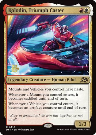 Image of Kolodin, Triumph Caster (PRE-210) - Prerelease Cards Foil