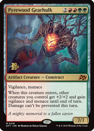 Image of Pyrewood Gearhulk (PRE-216) - Prerelease Cards Foil