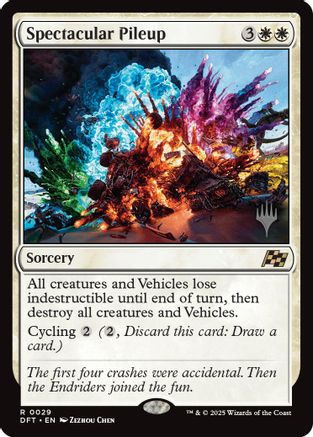 Image of Spectacular Pileup (PPDFT-029) - Promo Pack: Aetherdrift Foil