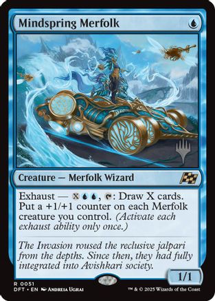 Image of Mindspring Merfolk (PPDFT-051) - Promo Pack: Aetherdrift Foil