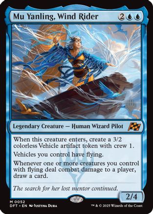Image of Mu Yanling, Wind Rider (PPDFT-052) - Promo Pack: Aetherdrift Foil