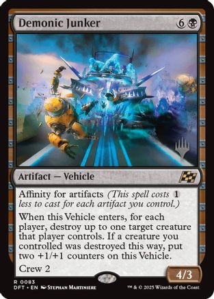 Image of Demonic Junker (PPDFT-083) - Promo Pack: Aetherdrift Foil