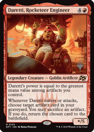 Image of Daretti, Rocketeer Engineer (PPDFT-120) - Promo Pack: Aetherdrift Foil