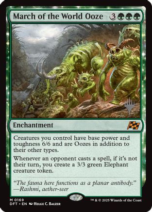 Image of March of the World Ooze (PPDFT-169) - Promo Pack: Aetherdrift Foil