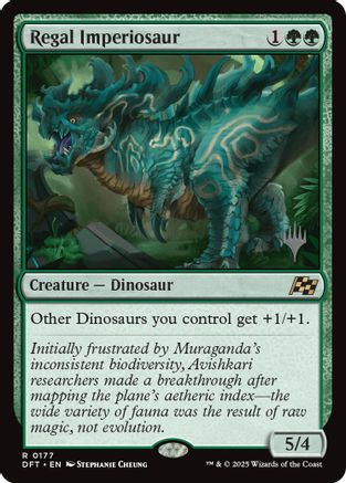 Image of Regal Imperiosaur (PPDFT-177) - Promo Pack: Aetherdrift Foil
