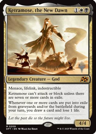 Image of Ketramose, the New Dawn (PPDFT-209) - Promo Pack: Aetherdrift Foil