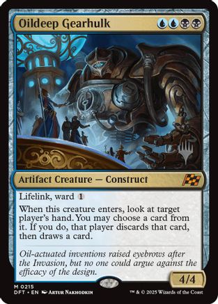 Image of Oildeep Gearhulk (PPDFT-215) - Promo Pack: Aetherdrift Foil
