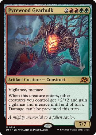 Image of Pyrewood Gearhulk (PPDFT-216) - Promo Pack: Aetherdrift