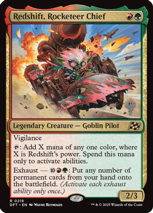 Image of Redshift, Rocketeer Chief (PPDFT-218) - Promo Pack: Aetherdrift