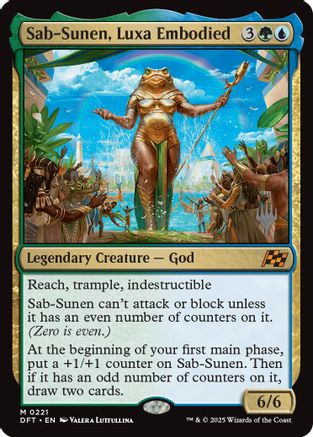 Image of Sab-Sunen, Luxa Embodied (PPDFT-221) - Promo Pack: Aetherdrift Foil