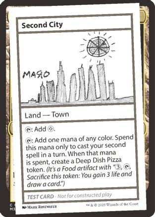 Image of Second City (-) - Un-Known Event Playtest Cards