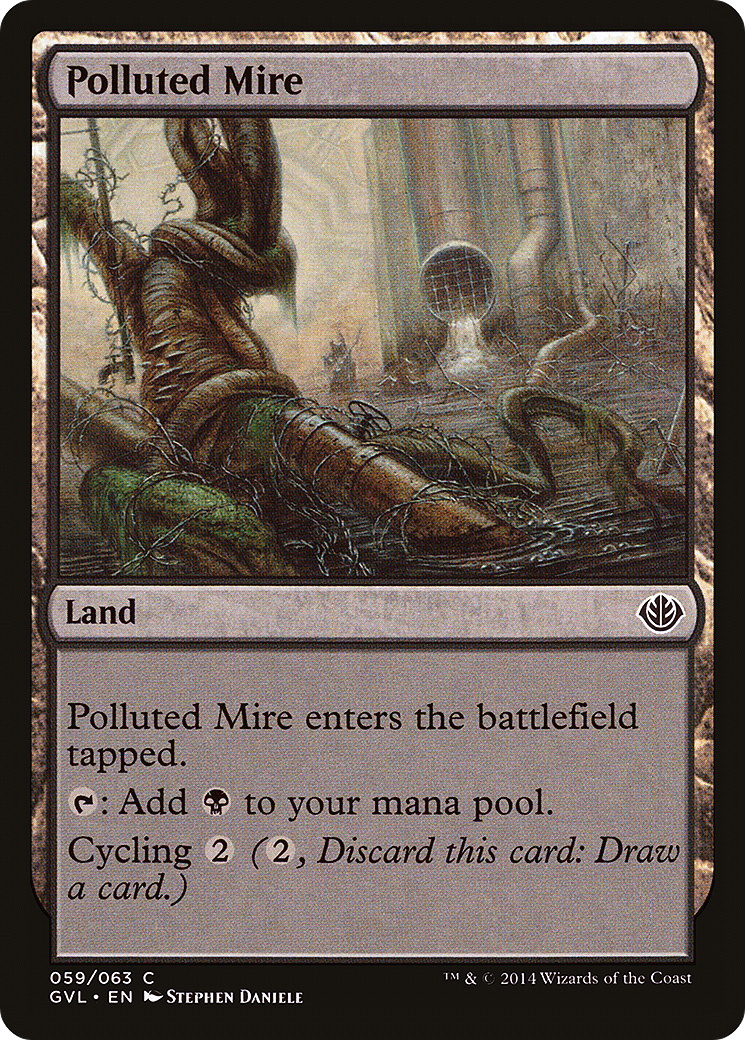 Image of Polluted Mire (DD3-059) - Duel Decks Anthology: Garruk vs. Liliana
