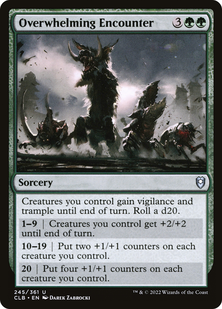 Image of Overwhelming Encounter (CLB-245) - Commander Legends: Battle for Baldur's Gate
