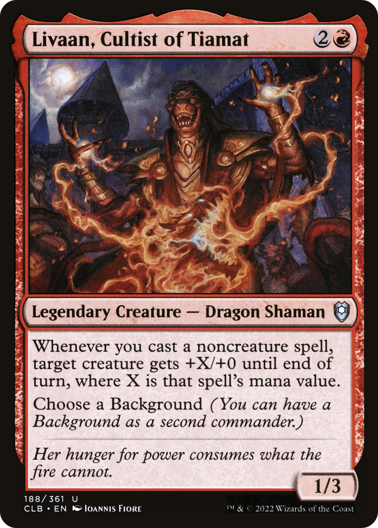 Image of Livaan, Cultist of Tiamat (CLB-188) - Commander Legends: Battle for Baldur's Gate
